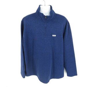 Ocean Coast Big Tall Men's LT Navy Blue Quarter-Zip Pullover Sweater NWT $64.50